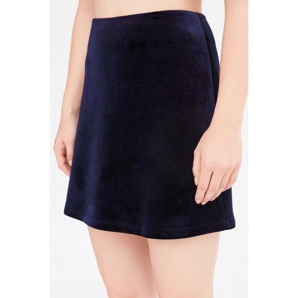 Urban Outfitters blue velvet skirt